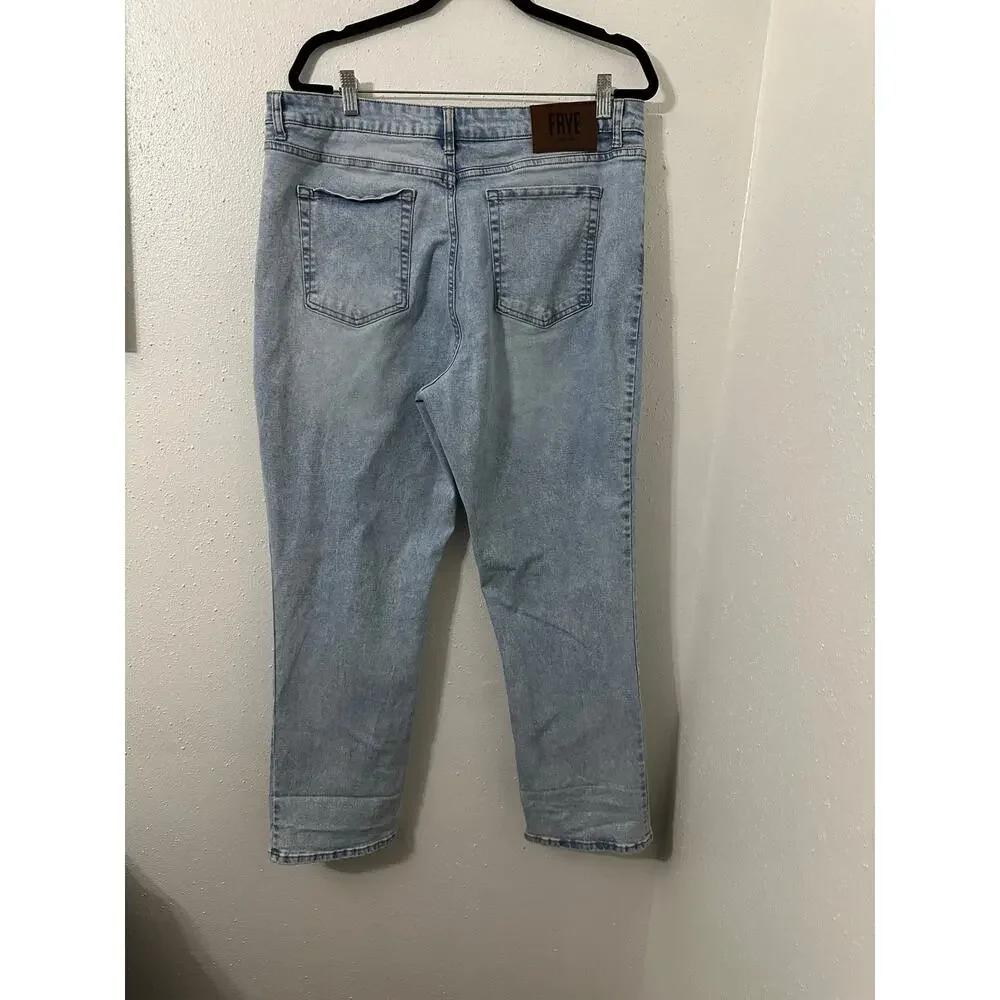 FRYE DENIM straight leg high rise size 14 - Picture 2 of 10